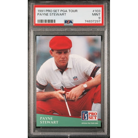 1991 Pro Set PGA Tour Payne Stewart #103 PSA 9