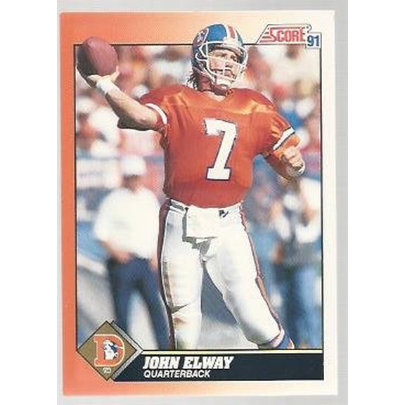 1991 Score #410 John Elway NFL Football Trading Card
