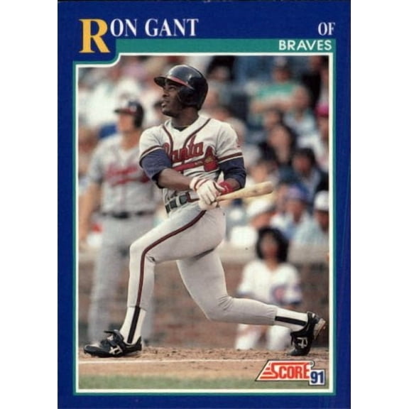 1991 Score #448 Ron Gant MLB Baseball Trading Card