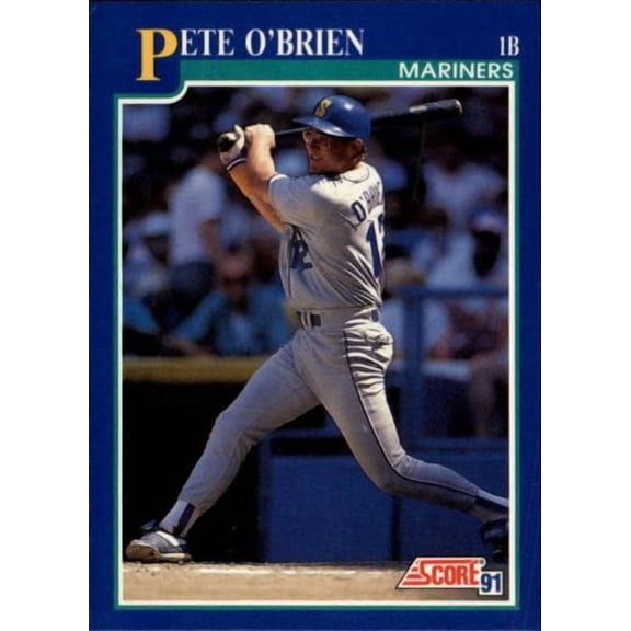 1991 Score #509 Pete O'Brien MLB Baseball Trading Card