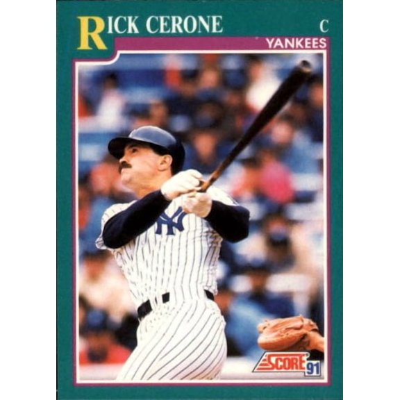 1991 Score #580 Rick Cerone UER MLB Baseball Trading Card