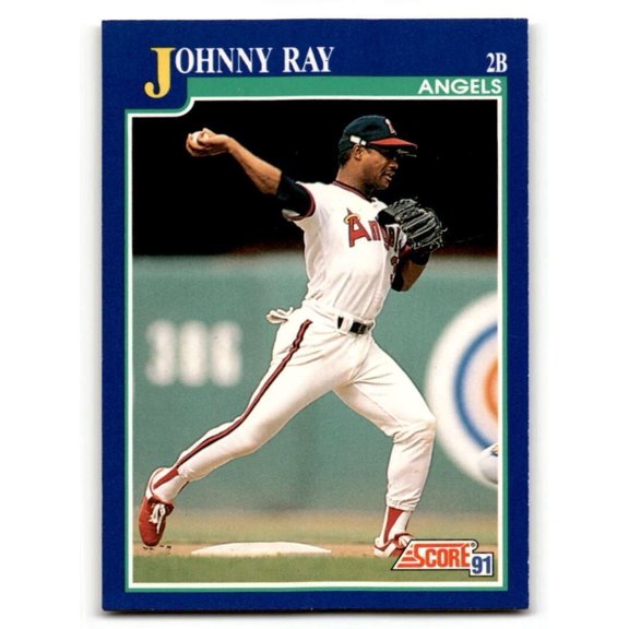 1991 Score Baseball Card #31 Johnny Ray Base Set California Angels EX/NM