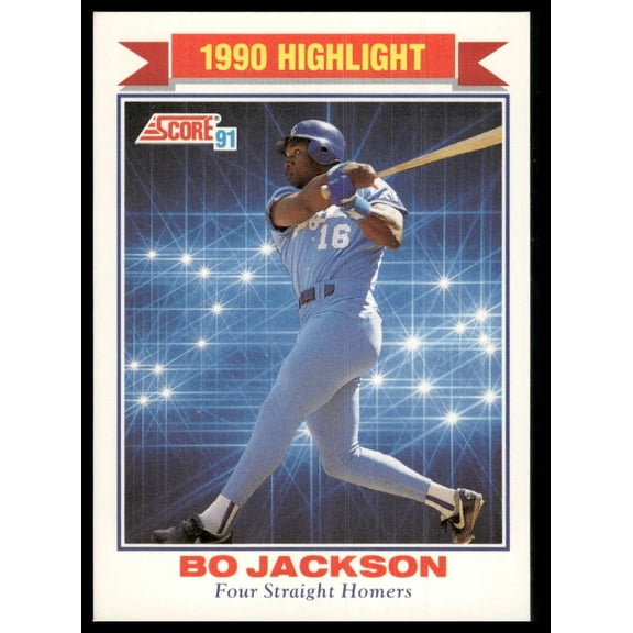 1991 Score Bo Jackson Kansas City Royals #420 Baseball Card