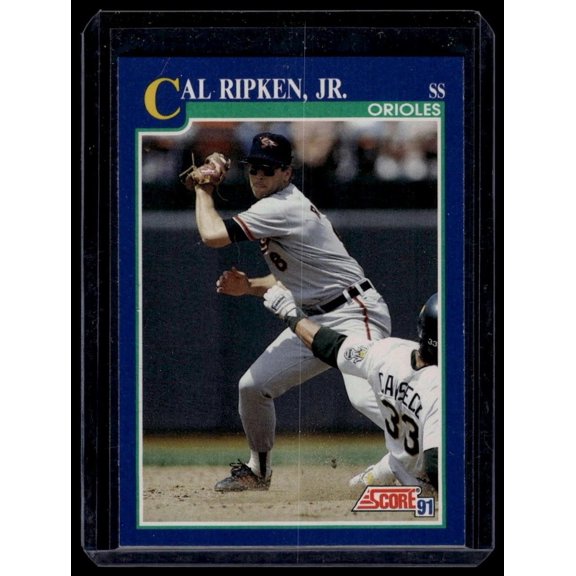 1991 Score Cal Ripken Jr. #95 Baltimore Orioles Baseball Card Baltimore Orioles MLB BASEBALL Trading Card