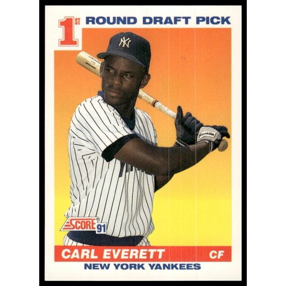 1991 Score Carl Everett 386 RC New York Yankees Baseball Card