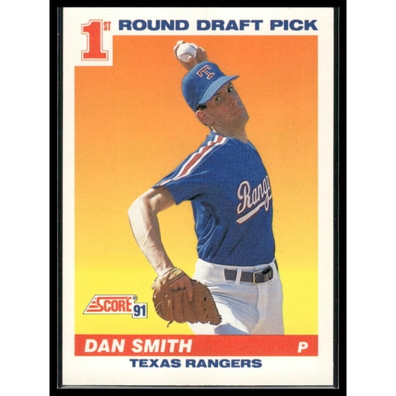 1991 Score Dan Smith #384 1st Round Draft Pick