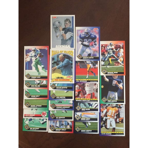 1991 Score Football Dallas Cowboys Team Set MINT Troy Aikman Emmitt Smith