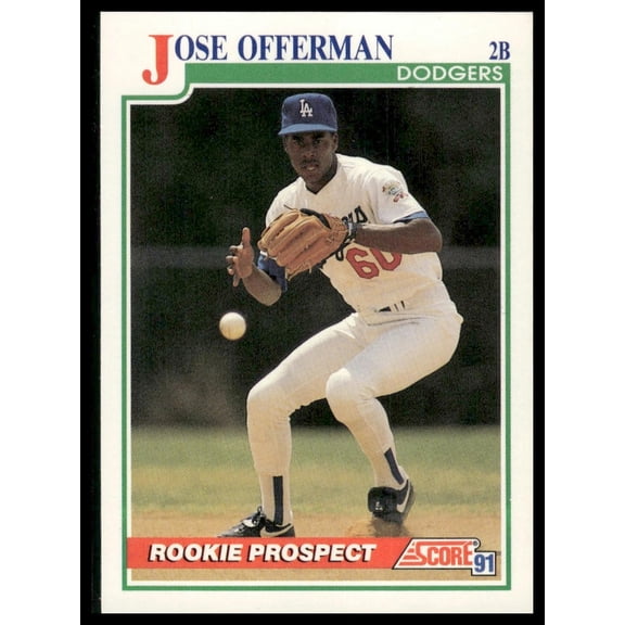 1991 Score Jose Offerman #343