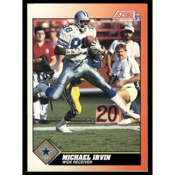 1991 Score Michael Irvin #452 Near Mint Plus Dallas Cowboys Football Card