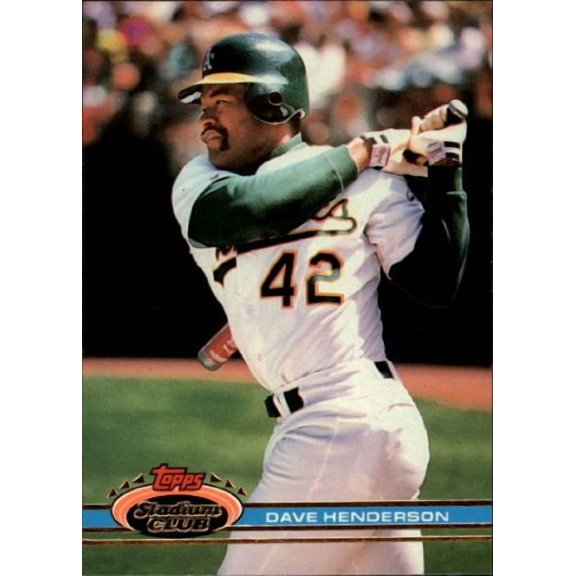 1991 Stadium Club #284 Dave Henderson MLB Baseball Trading Card