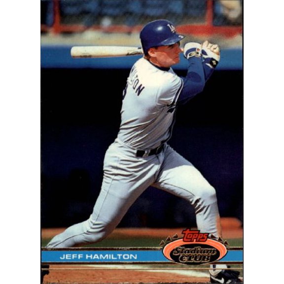 1991 Stadium Club #550 Jeff Hamilton MLB Baseball Trading Card