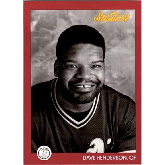 1991 Studio #103 Dave Henderson MLB Baseball Trading Card