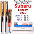 thumbnail image 1 of 1991 Subaru Legacy Performance Beam Wipers (Set of 3) w/Rear Wiper, 1 of 3