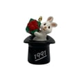 thumbnail image 1 of 1991 Top Hatter (Rabbit) Hallmark Keepsake Christmas Tree Ornaments QXM5889, 1 of 6