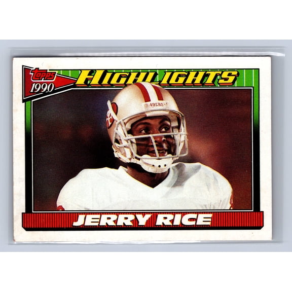 1991 Topps 1990 Highlights Jerry Rice #6 San Francisco 49ers Football Card