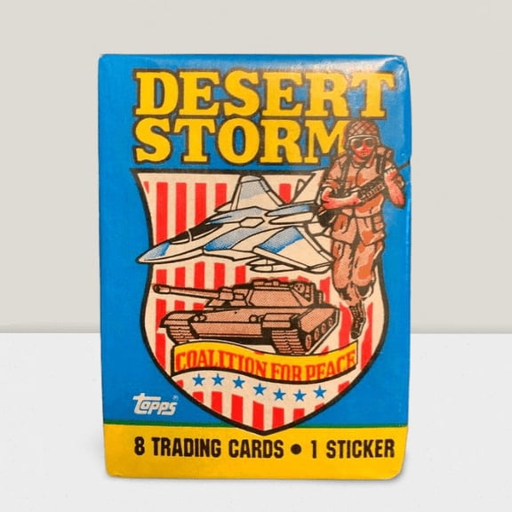 1991 Topps Desert Storm Sealed Wax Hobby Trading Pack PK-167 - Trading Cards Collectables