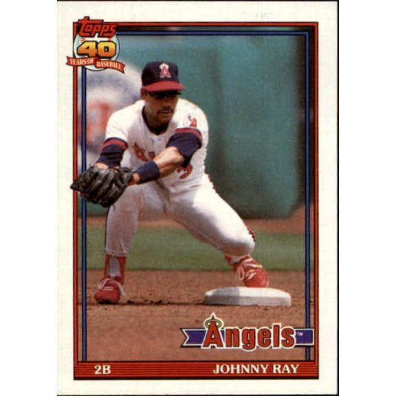 1991 Topps Johnny Ray #273 Baseball Card NM-MT Angels Base Set California Angels MLB Baseball Trading Card