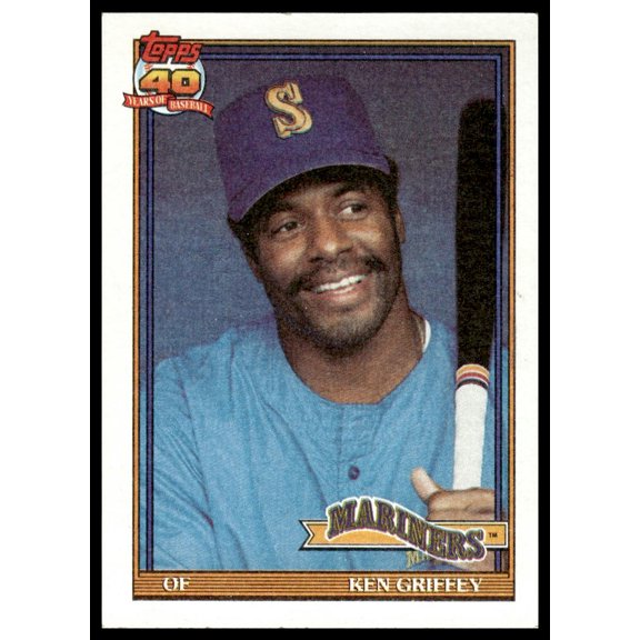 1991 Topps Ken Griffey #465 Seattle Mariners MLB Baseball Trading Card