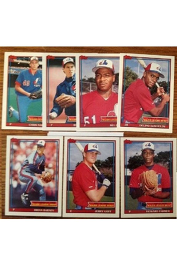 1991 Topps Major League Debut 1990 '90 Montreal Expos Team Set