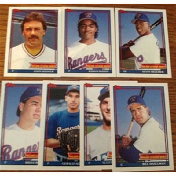 1991 Topps Major League Debut 1990 '90 Texas Rangers Team Set 7 Cards