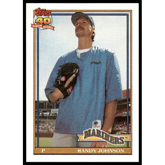 1991 Topps Randy Johnson #225 Seattle Mariners MLB Baseball Trading Card