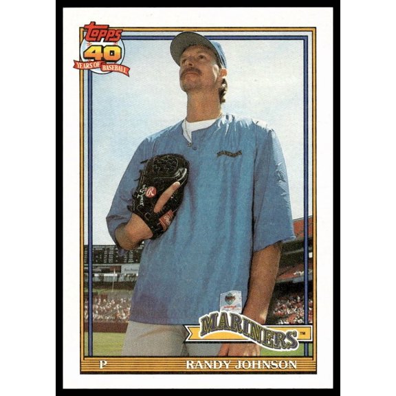 1991 Topps Randy Johnson #225 Seattle Mariners MLB Baseball Trading Card