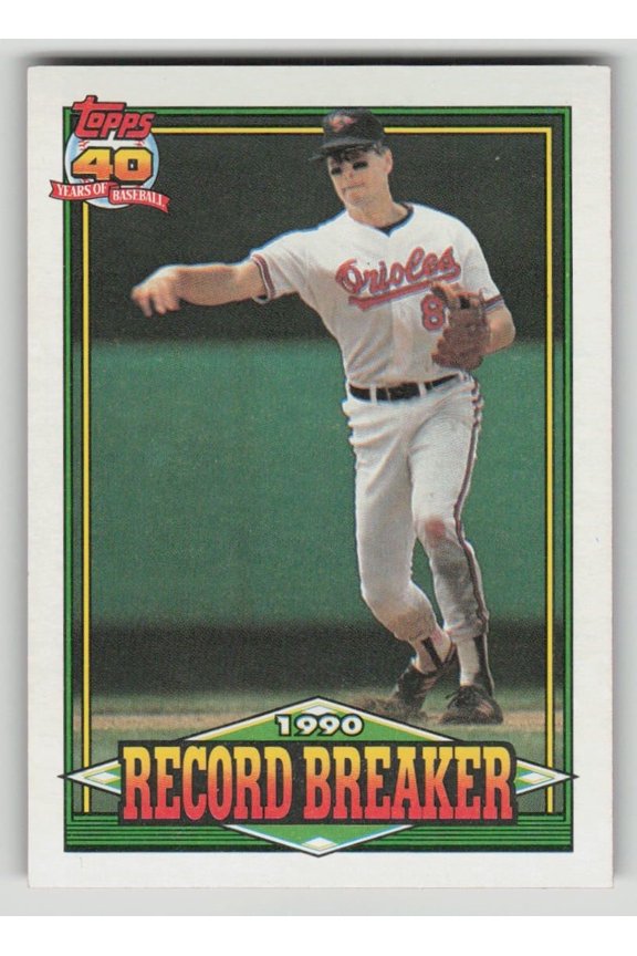 1991 Topps Record Breaker Cal Ripken Jr. Baltimore Orioles Card #5