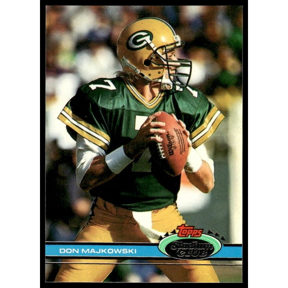 1991 Topps Stadium Club Don Majkowski Green Bay Packers #471 Football Card