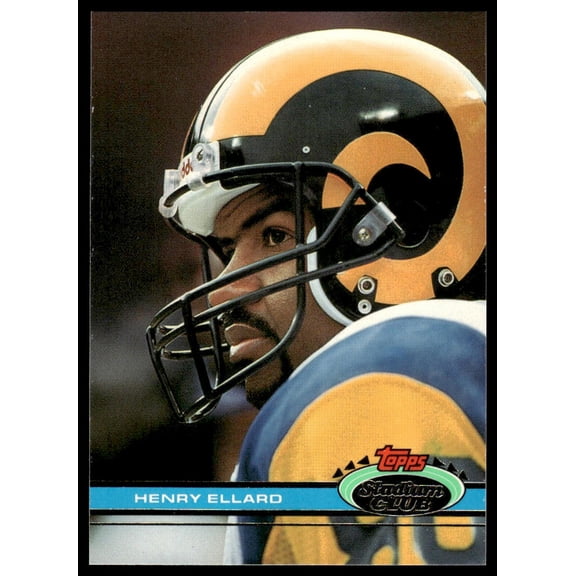 1991 Topps Stadium Club Henry Ellard #170 Los Angeles Rams Football Card