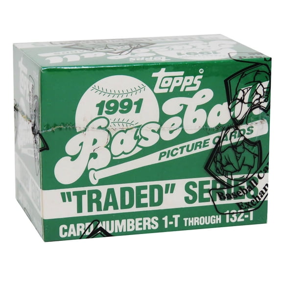 1991 Topps Traded Baseball Factory Set BBCE Wrapped From A Sealed Case (FASC) (Bagwell, I-Rod RC)