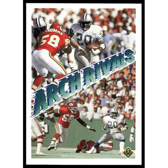 1991 Upper Deck Arch Rivals Derrick Thomas Barry Sanders #656