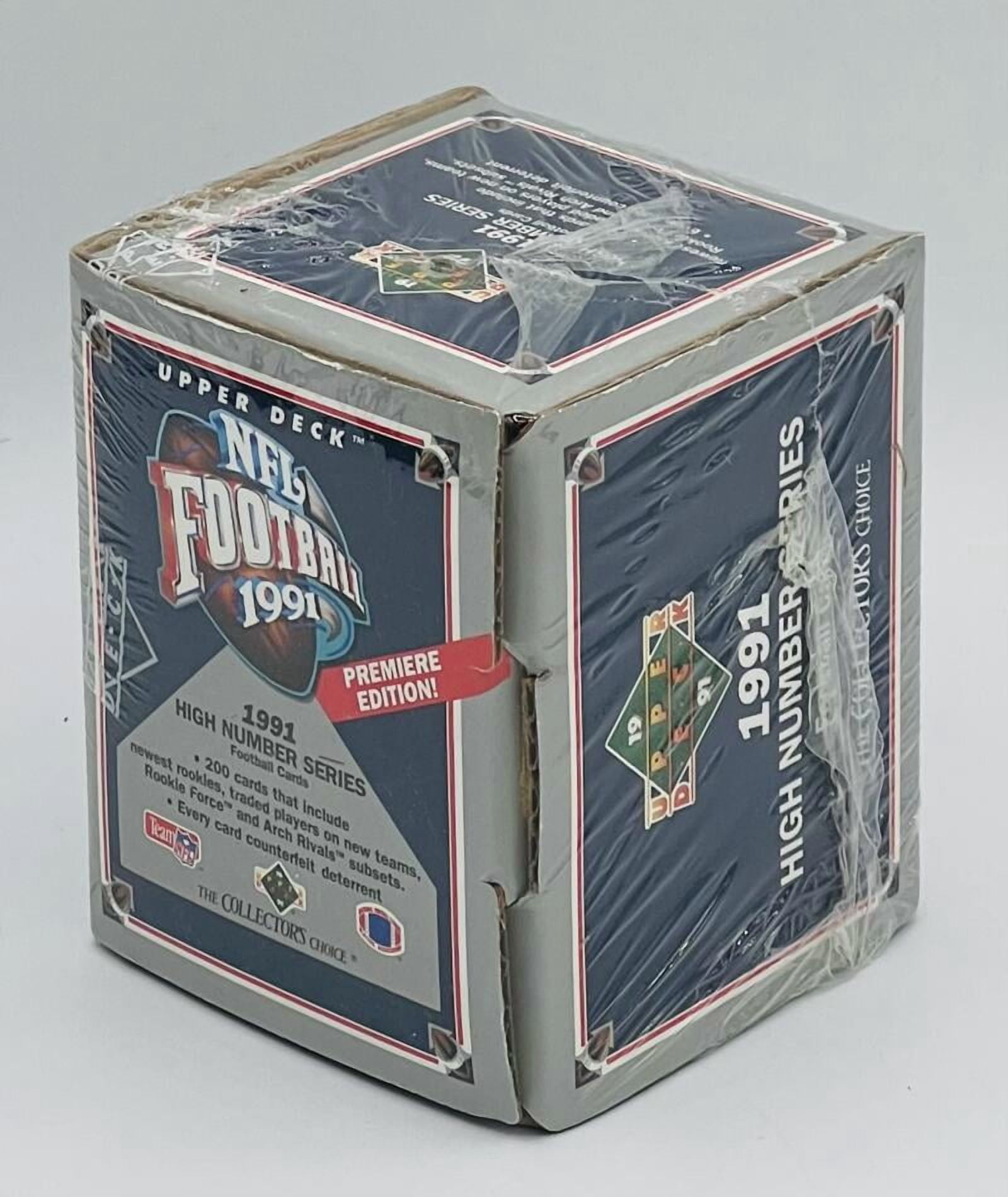 1991 Upper Deck NFL Football High # Series Factory Set 200 Card Premiere Edition