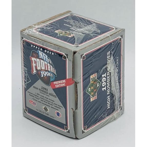 1991 Upper Deck NFL Football High # Series Factory Set 200 Card Premiere Edition