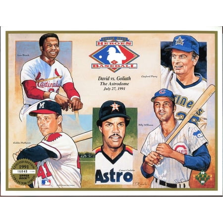 1991 Upper Deck Sheets #15 David vs. Goliath July 27, 1991 Astrodome