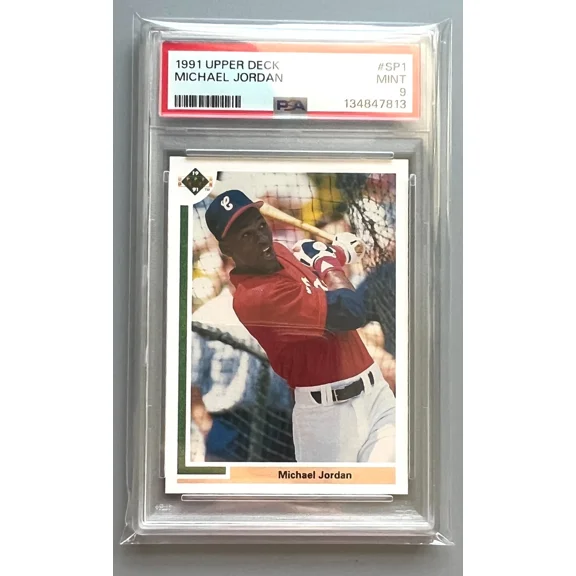 1991 Upper Deck - Short Print Michael Jordan #SP1 White Sox Baseball Card PSA 9 Mint