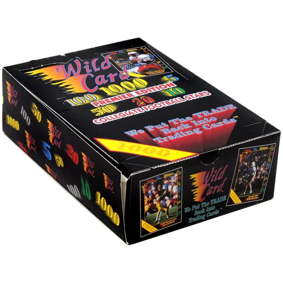 1991 Wild Card Premier Edition Collegiate Football Box