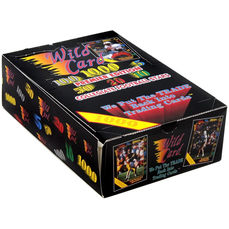 1991 Wild Card Premier Edition Collegiate Football Box - Walmart.com