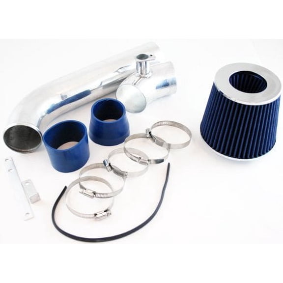 1992 1993 1994 1995 1996 1997 1998 BMW E36 3-Series I6 Cold Air Intake System with Filter - Blue