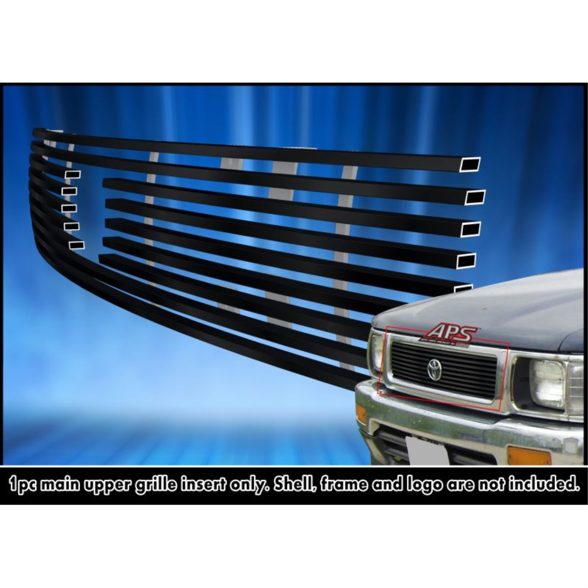 1992-1994 Toyota Pickup 4Wd Logo Show Stainless Steel Black Powder ...