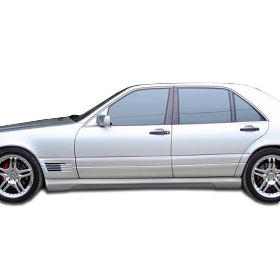 1992-1999 Mercedes S Class W140 Duraflex W-1 Side Skirts Rocker Panels (short wheelbase) - 2 Piece