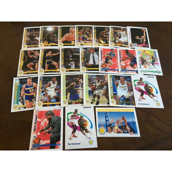 1992-93 NBA Hoops Golden State Warriors Team Set Latrell Sprewell RC