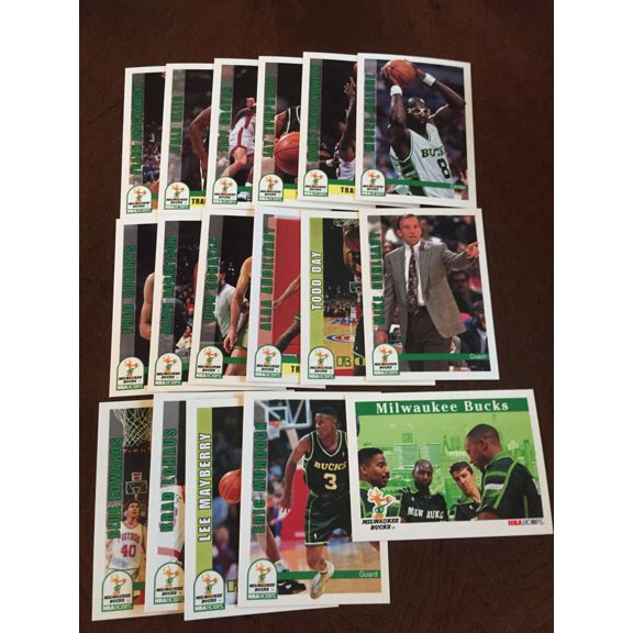 1992-93 NBA Hoops Milwaukee Bucks Team Set