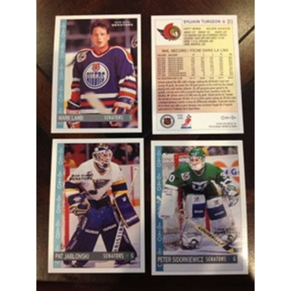 1992-93 O-Pee-Chee OPC InAugural Ottawa Senators Team Set 4 Cards MINT