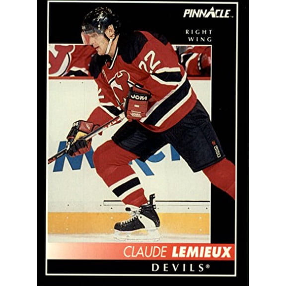 1992-93 Pinnacle #284 Claude Lemieux New Jersey Devils NHL Hockey Trading Card