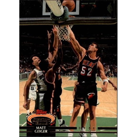 1992-93 Stadium Club #387 Matt Geiger UER RC NBA Basketball Trading Card
