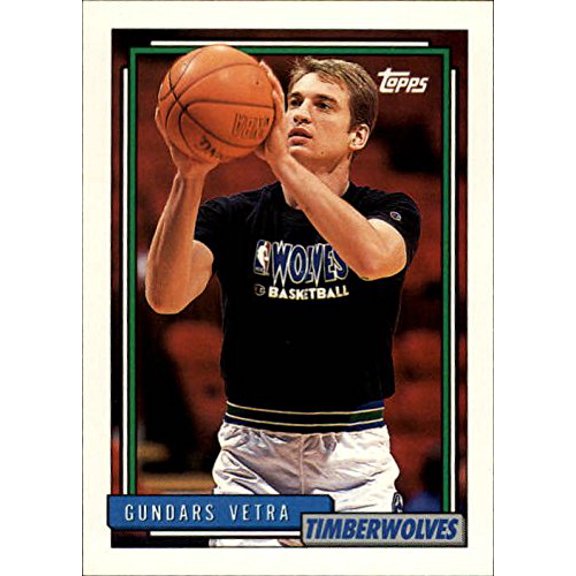 1992-93 Topps #304 Gundars Vetra RC NBA Basketball Trading Card