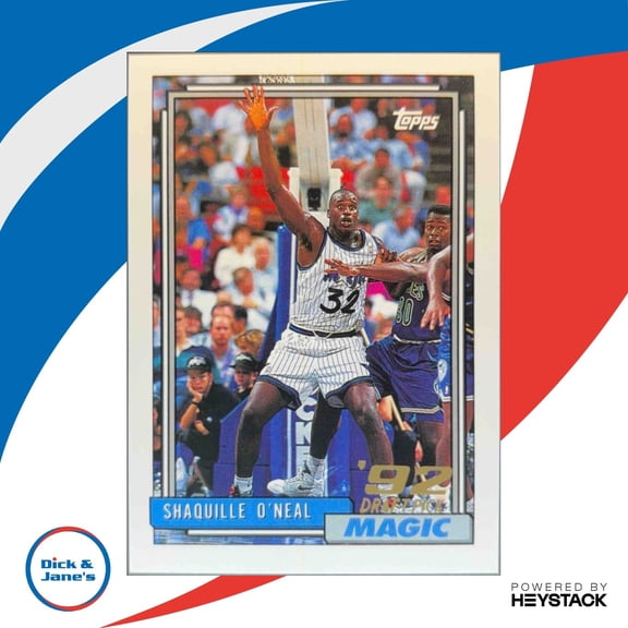 1992-93 Topps Shaquille O'Neal #362 RC Orlando Magic DJ2