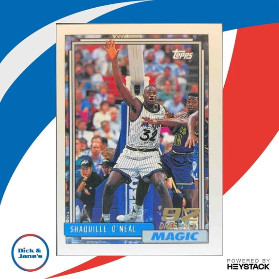 1992-93 Topps Shaquille O'Neal #362 RC Orlando Magic Rookie DJ3