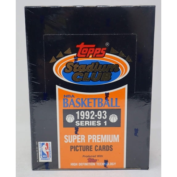1992/93 Topps Stadium Club Basketball Series 1 Box (36/15)