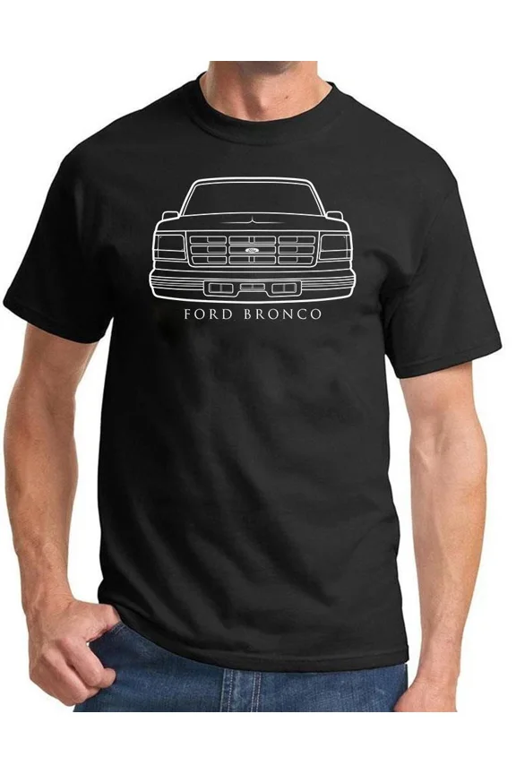 1992-96 Ford Bronco 4x4 Truck Front End Design Tshirt NEW Colors